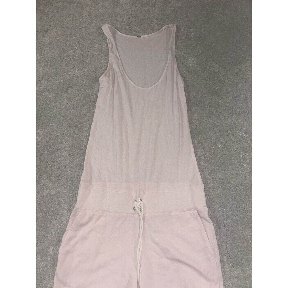 Monrow Women's V-Neck Sleeveless Pockets Short Romper Pink Size XS